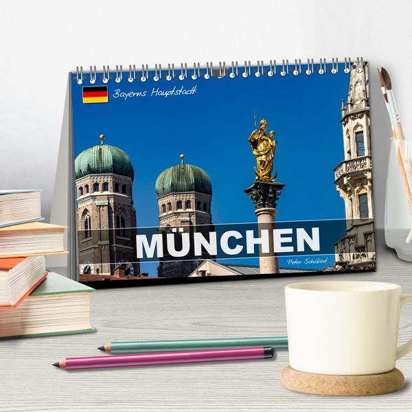 Produktbild: Bayerns Hauptstadt: M&uuml;nchen (Tischkalender 2027 DIN A5 quer), CALVENDO Monatskalender