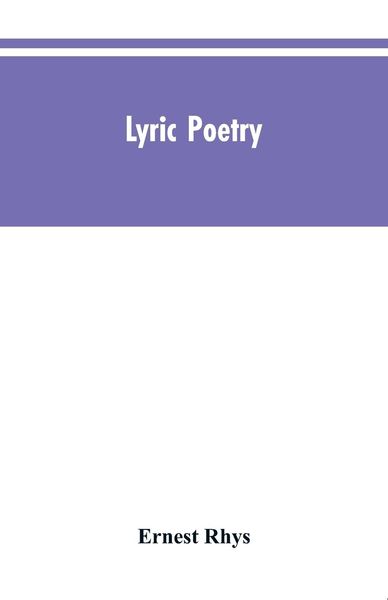 Produktbild: Lyric poetry