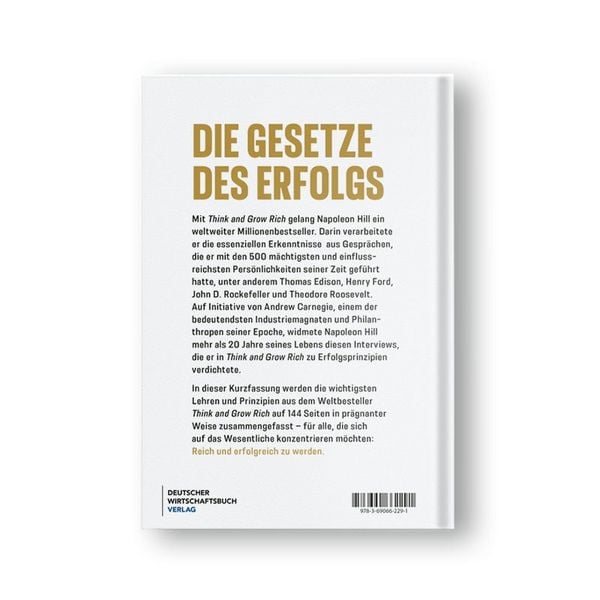 Produktbild: Die Neu&uuml;bersetzung von Think and Grow Rich