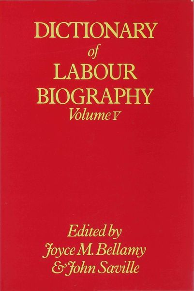 Produktbild: Dictionary of Labour Biography
