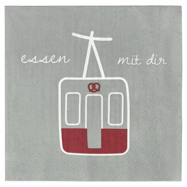 Produktbild: Serviette 33x33cm Essen mit dir
