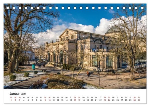 Produktbild: Wiesbadener Impressionen (Tischkalender 2027 DIN A5 quer), CALVENDO Monatskalender