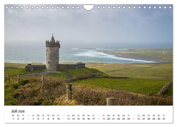 Produktbild: Irland. Wild Atlantic Views. (Wandkalender 2026 DIN A4 quer), CALVENDO Monatskalender