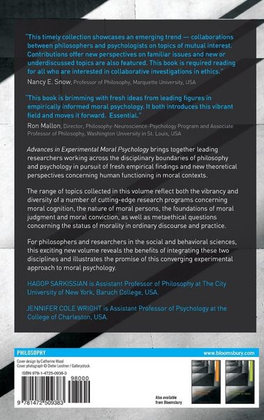 Produktbild: Advances in Experimental Moral Psychology