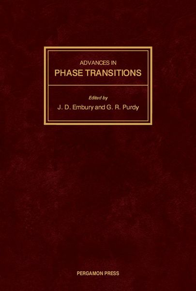 Produktbild: Advances in Phase Transitions
