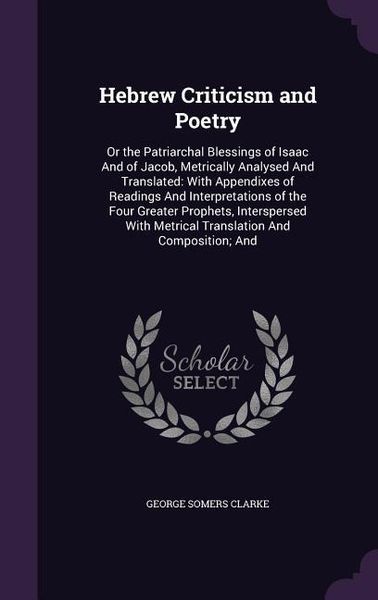 Produktbild: Hebrew Criticism and Poetry