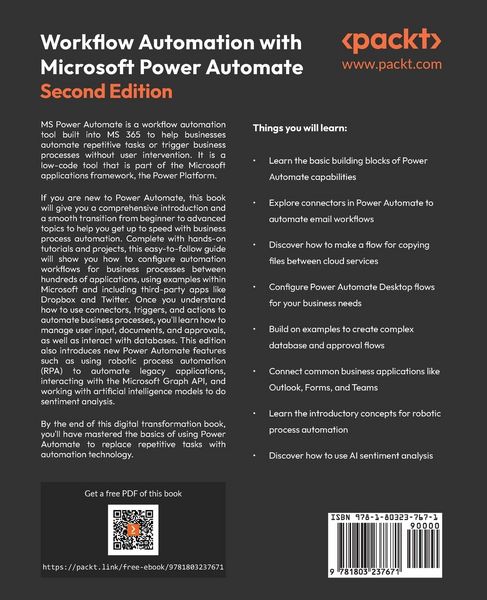 Produktbild: Workflow Automation with Microsoft Power Automate - Second Edition