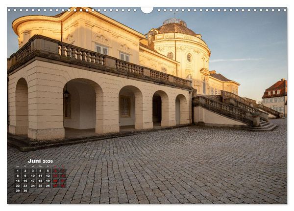 Produktbild: Schloss Solitude bei Tag und bei Nacht (Wandkalender 2026 DIN A3 quer), CALVENDO Monatskalender