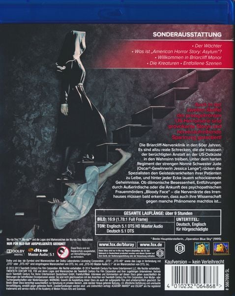 Produktbild: American Horror Story - Season 2/Asylum [3 BRs]