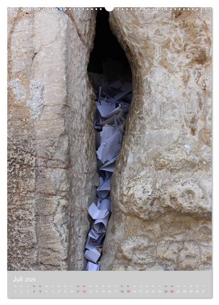 Produktbild: Die Klagemauer - Mauer f&uuml;r Nationen 2026 (Wandkalender 2026 DIN A2 hoch), CALVENDO Monatskalender
