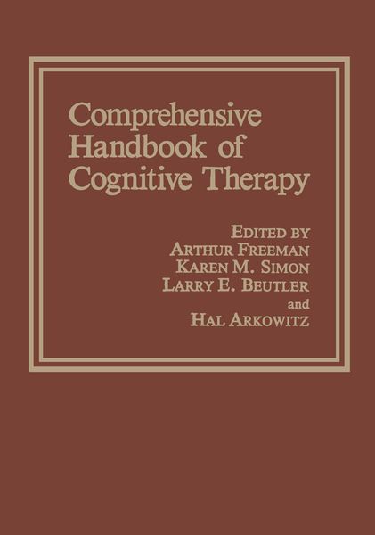 Produktbild: Comprehensive Handbook of Cognitive Therapy