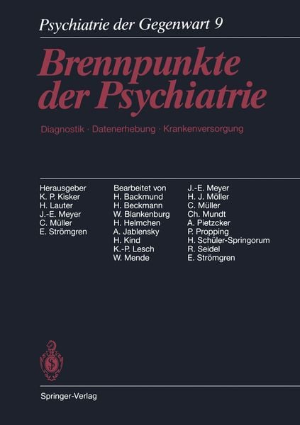 Psychiatrie der Gegenwart, Taschenbuch von , Springer Berlin, 9783642718243