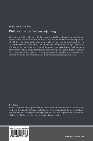 Produktbild: Philosophie der Lebensbejahung
