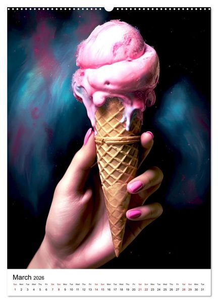 Produktbild: Iced Euphoria (High Quality Premium Wall Calendar 2026 DIN A2 portrait),CALVENDO 12 Month Wall Calendar