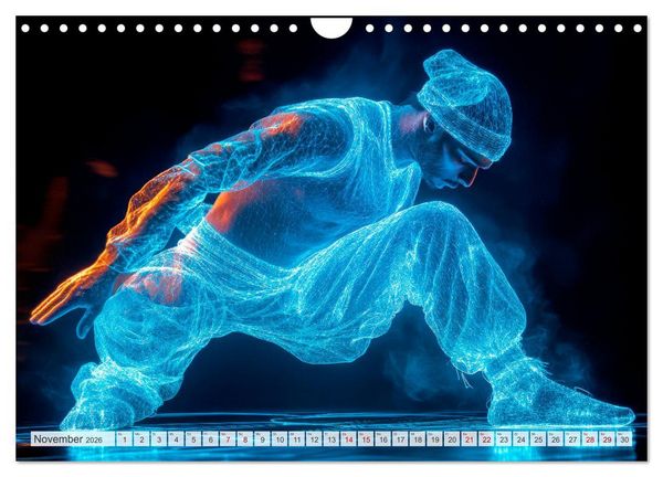 Produktbild: BREAKING Cooler Tanz und krasse Moves (Wandkalender 2026 DIN A4 quer), CALVENDO Monatskalender