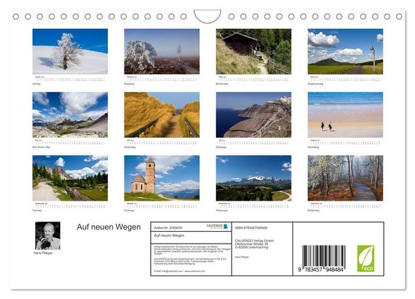 Produktbild: Auf neuen Wegen (Wandkalender 2026 DIN A4 quer), CALVENDO Monatskalender