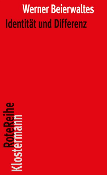 Produktbild: Identit&auml;t und Differenz