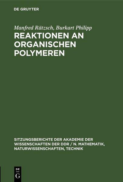 Produktbild: Reaktionen an organischen Polymeren