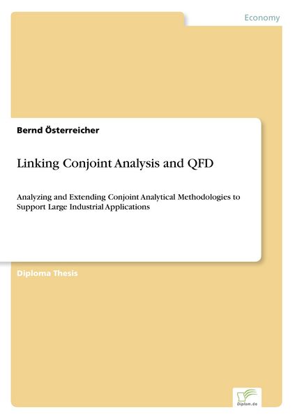 Produktbild: Linking Conjoint Analysis and QFD
