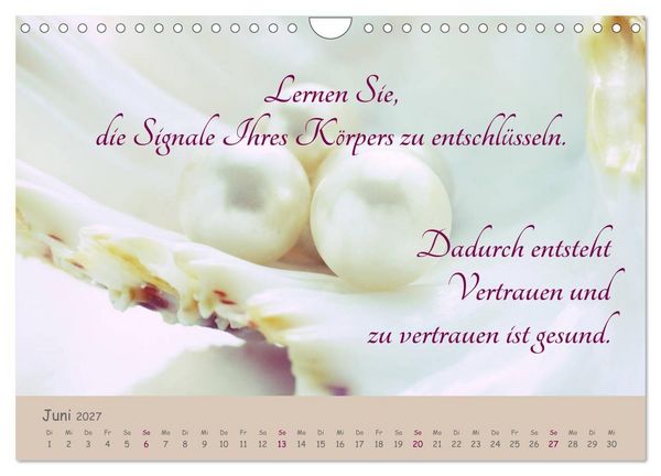 Produktbild: Innere Perlen (Wandkalender 2027 DIN A4 quer), CALVENDO Monatskalender