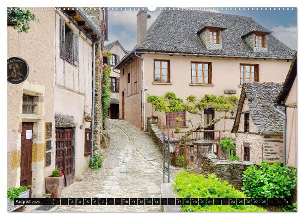 Produktbild: Conques ist eine wichtige Station am franz&ouml;sischen Jakobsweg (Wandkalender 2026 DIN A2 quer), CALVENDO Monatskalender