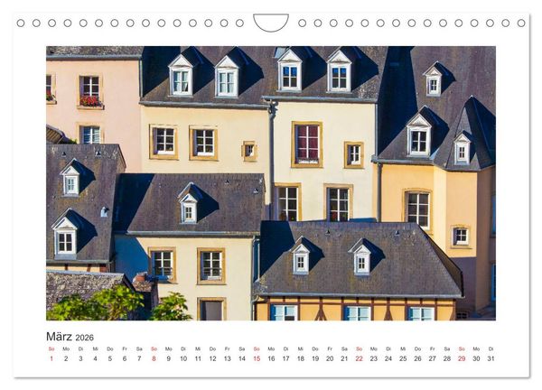 Produktbild: LUXEMBURG Stadt der Kontraste (Wandkalender 2026 DIN A4 quer), CALVENDO Monatskalender