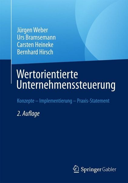 Produktbild: Wertorientierte Unternehmenssteuerung