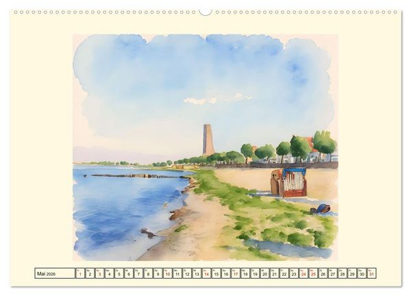 Produktbild: Schleswig-Holsteins Ostseek&uuml;ste (hochwertiger Premium Wandkalender 2026 DIN A2 quer), Kunstdruck in Hochglanz