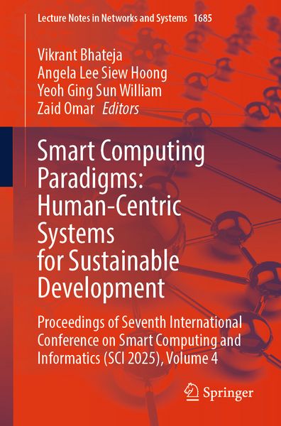 Produktbild: Smart Computing Paradigms: Human-Centric Systems for Sustainable Development