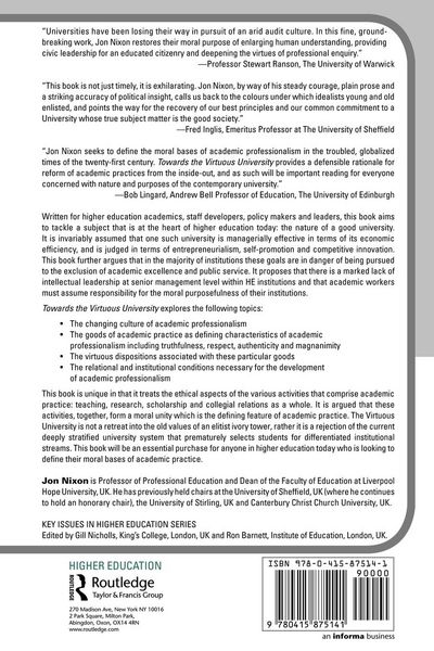 Produktbild: Towards the Virtuous University