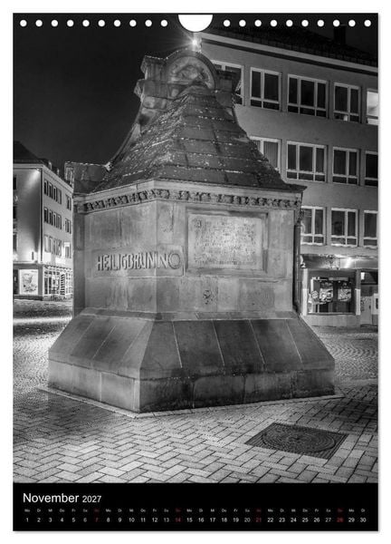 Produktbild: Heilbronn bei Nacht 2 (Wandkalender 2027 DIN A4 hoch), CALVENDO Monatskalender
