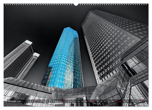 Produktbild: MAINHATTEN architektur kunst (Wandkalender 2026 DIN A2 quer), CALVENDO Monatskalender