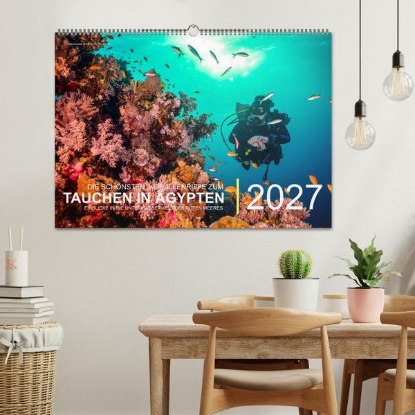 Produktbild: Die sch&ouml;nsten Korallenriffe zum Tauchen in &Auml;gypten (Wandkalender 2027 DIN A2 quer), CALVENDO Monatskalender