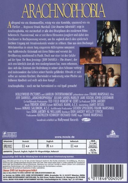 Produktbild: Arachnophobia