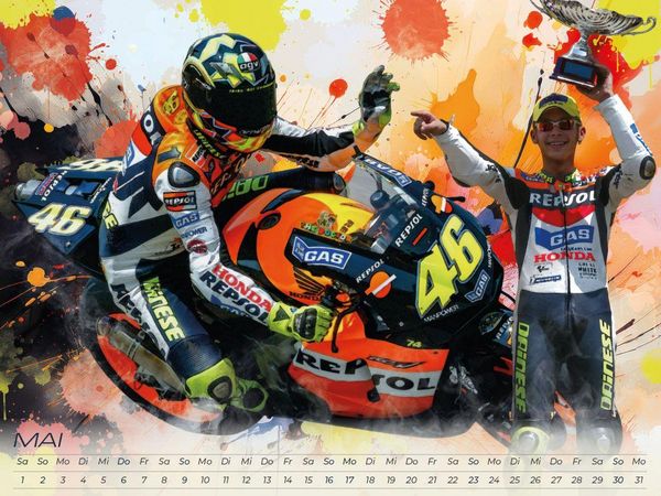 Produktbild: Rossi - eine Legende Artwork Edition Kalender 2027