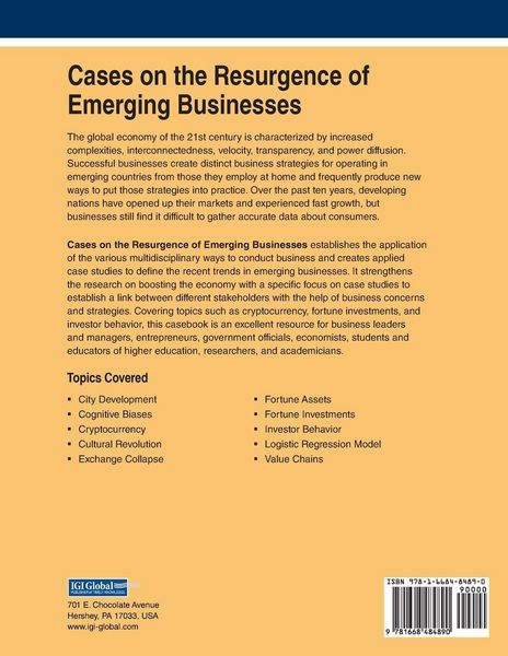 Produktbild: Cases on the Resurgence of Emerging Businesses