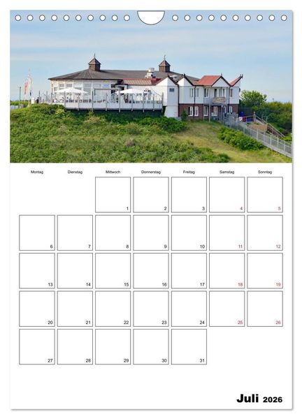 Produktbild: Langeoog - eine Trauminsel (Wandkalender 2026 DIN A4 hoch), CALVENDO Monatskalender