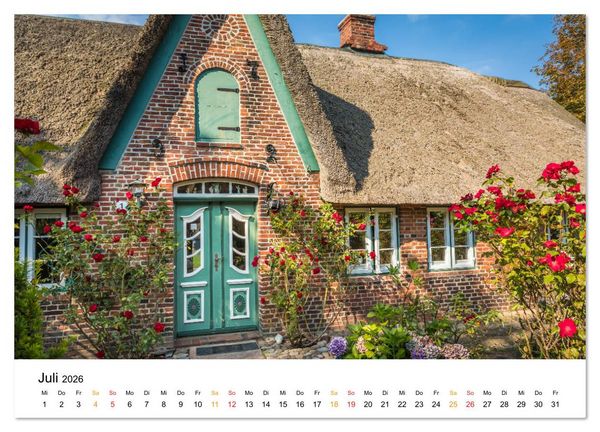Produktbild: Sylter Friesenh&auml;user (Wandkalender 2026 DIN A3 quer), CALVENDO Monatskalender