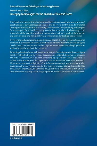 Produktbild: Emerging Technologies for the Analysis of Forensic Traces