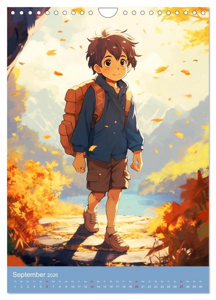 Produktbild: Manga-Boys. Die Abenteuer liebenswerter Jungs (Wandkalender 2026 DIN A4 hoch), CALVENDO Monatskalender
