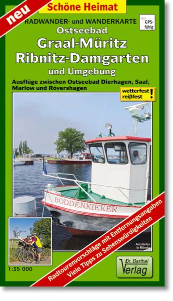 Produktbild: Ostseebad Graal-M&uuml;ritz, Ribnitz-Damgarten und Umgebung Radwander- und Wanderkarte 1 : 35 000