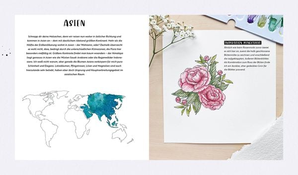 Produktbild: Watercolor &ndash; Florale Motive around the world: von heimisch bis exotisch
