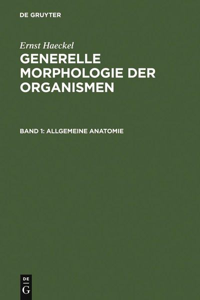 Produktbild: Generelle Morphologie der Organismen