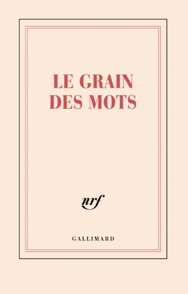 Produktbild: Le grain des mots : carnet lign&eacute;