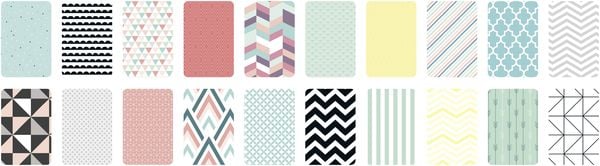 Produktbild: Folia Motivblock GEOMETRIE 24x34cm, 20 Blatt