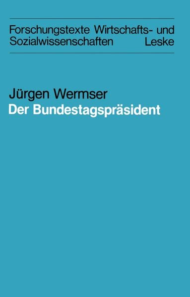 Produktbild: Der Bundestagspr&auml;sident