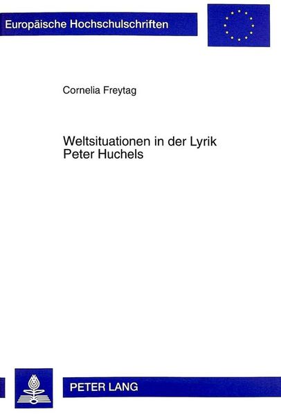 Produktbild: Weltsituationen in der Lyrik Peter Huchels