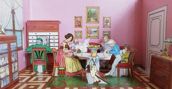Produktbild: Das Biedermeier-Spielzeughaus