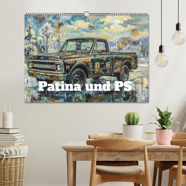 Produktbild: Patina und PS (Wandkalender 2027 DIN A2 quer), CALVENDO Monatskalender