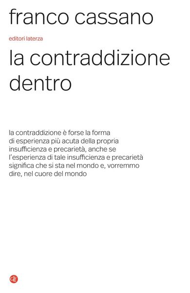 Produktbild: La contraddizione dentro